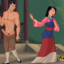 Mulan makes her Prince cum too hard, too fast!